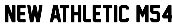 New Athletic M54 font preview